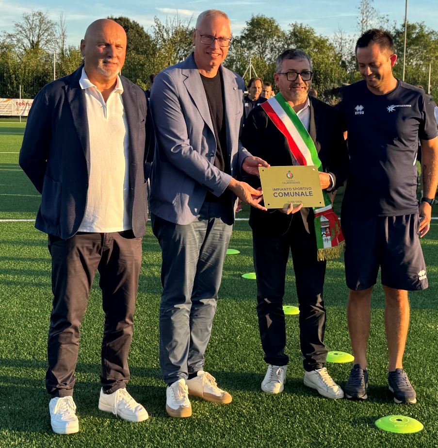 SPORT. BORDIN: COMUNALE TALMASSONS È INVESTIMENTO PER TANTI GIOVANI